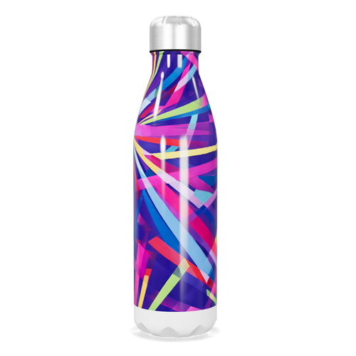 Garrafa Inox - Estampa Colorida Abstrata