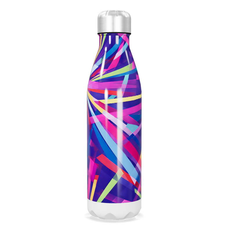 Garrafa Inox - Estampa Colorida Abstrata