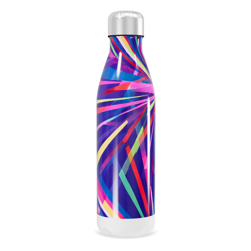 Garrafa Inox - Estampa Colorida Abstrata