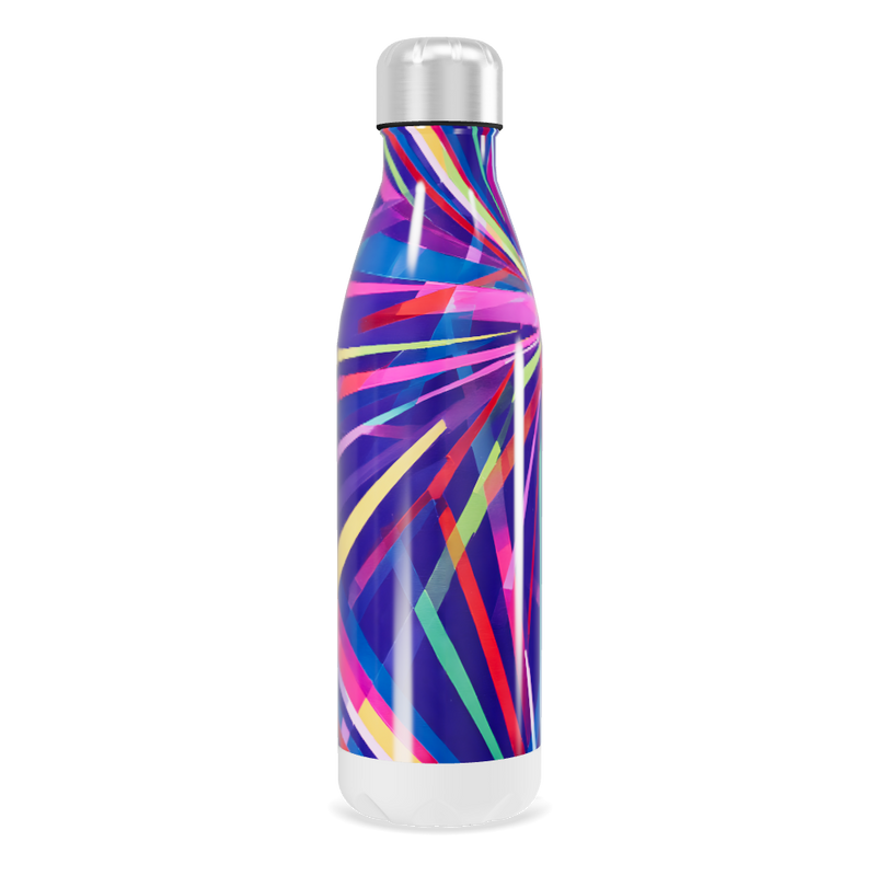 Garrafa Inox - Estampa Colorida Abstrata