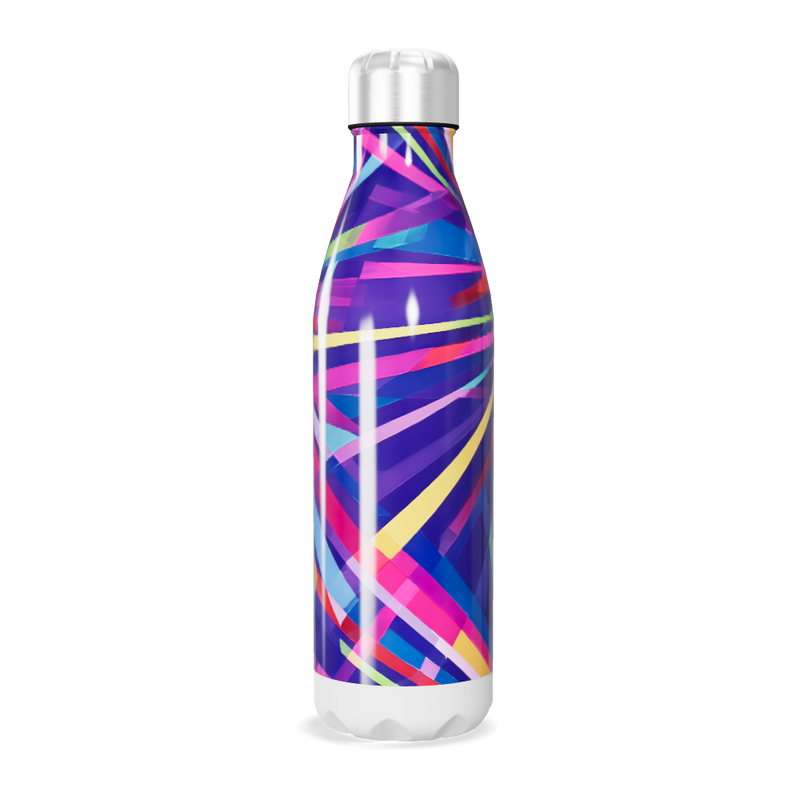 Garrafa Inox - Estampa Colorida Abstrata