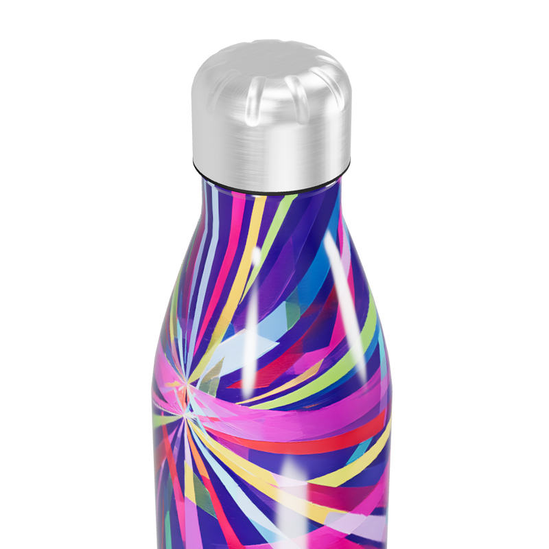 Garrafa Inox - Estampa Colorida Abstrata