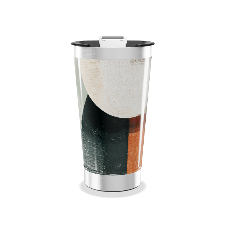 Copo Térmico - Estampa Abstrata Colorida