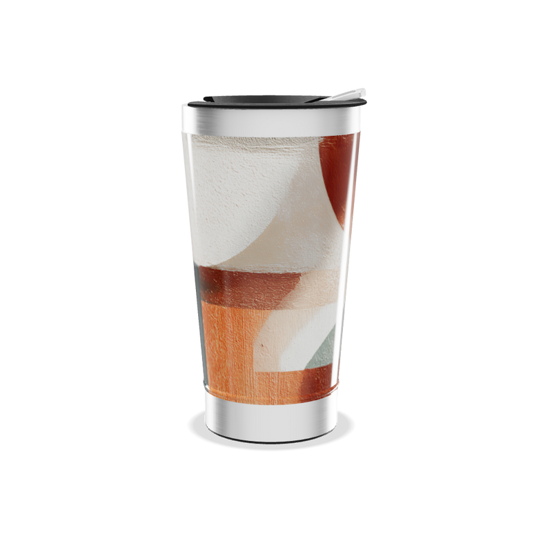 Copo Térmico - Estampa Abstrata Colorida