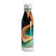 Garrafa Inox Estampada Verde e Laranja