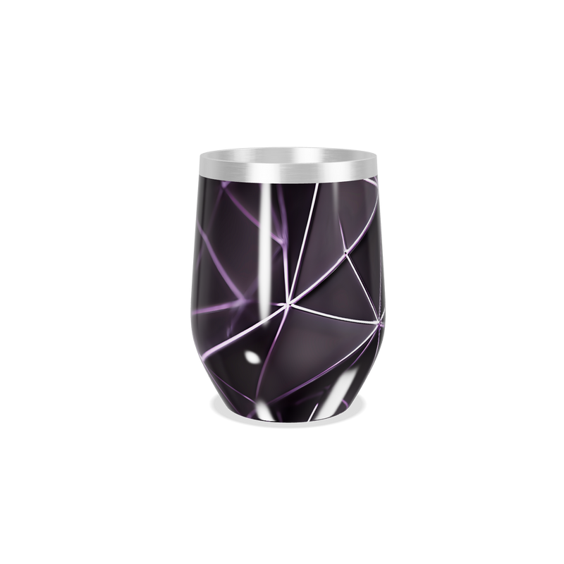 Copo Térmico Slim - Preto com Linhas Metálicas