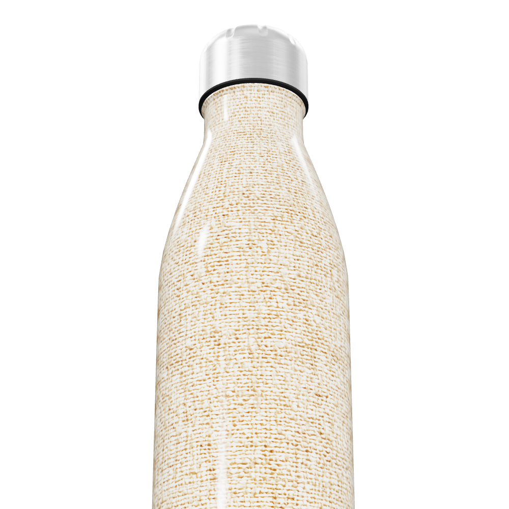 Garrafa Inox - Bege Texturizada