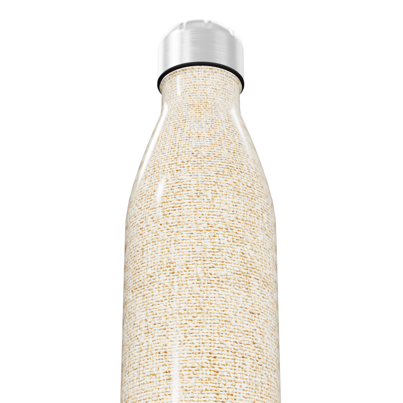 Garrafa Inox - Bege Texturizada