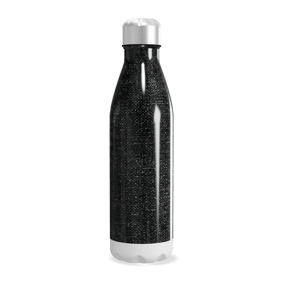 Garrafa Inox - Preta com textura elegante
