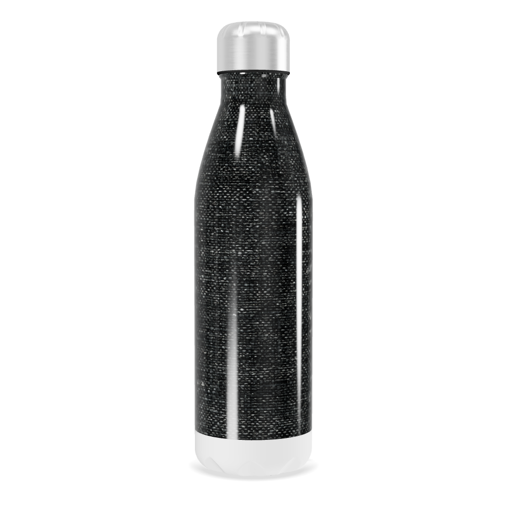 Garrafa Inox - Preta com textura elegante
