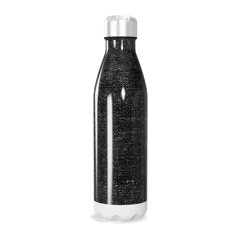 Garrafa Inox - Preta com textura elegante