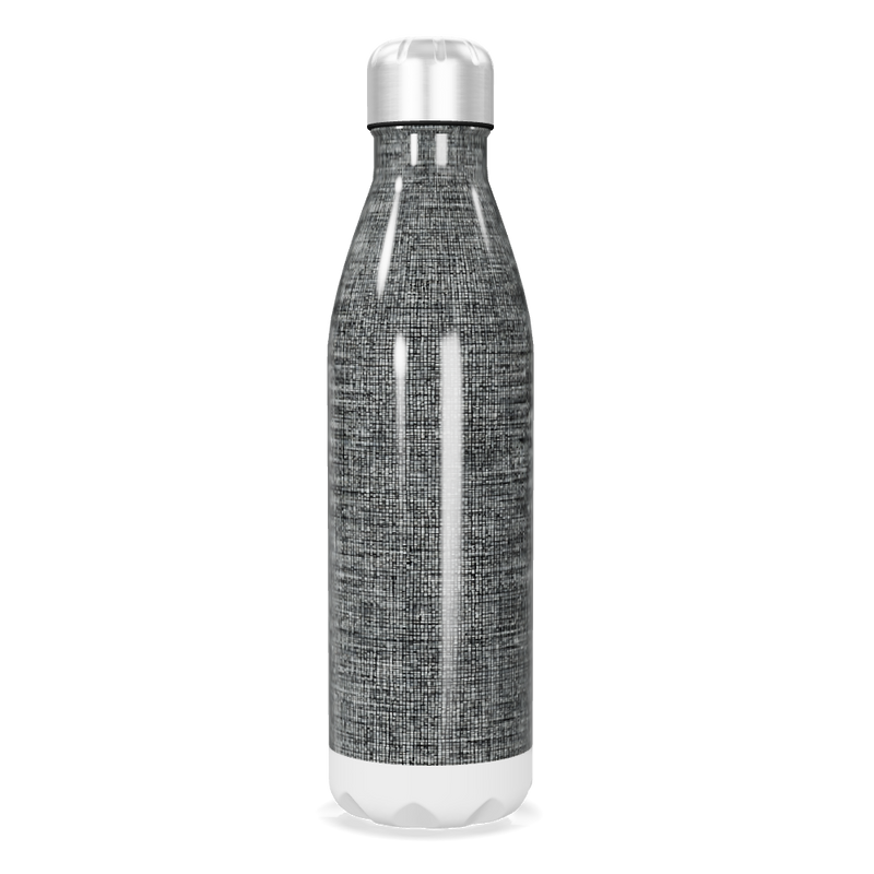 Garrafa Inox - Estampa Texturizada Cinza