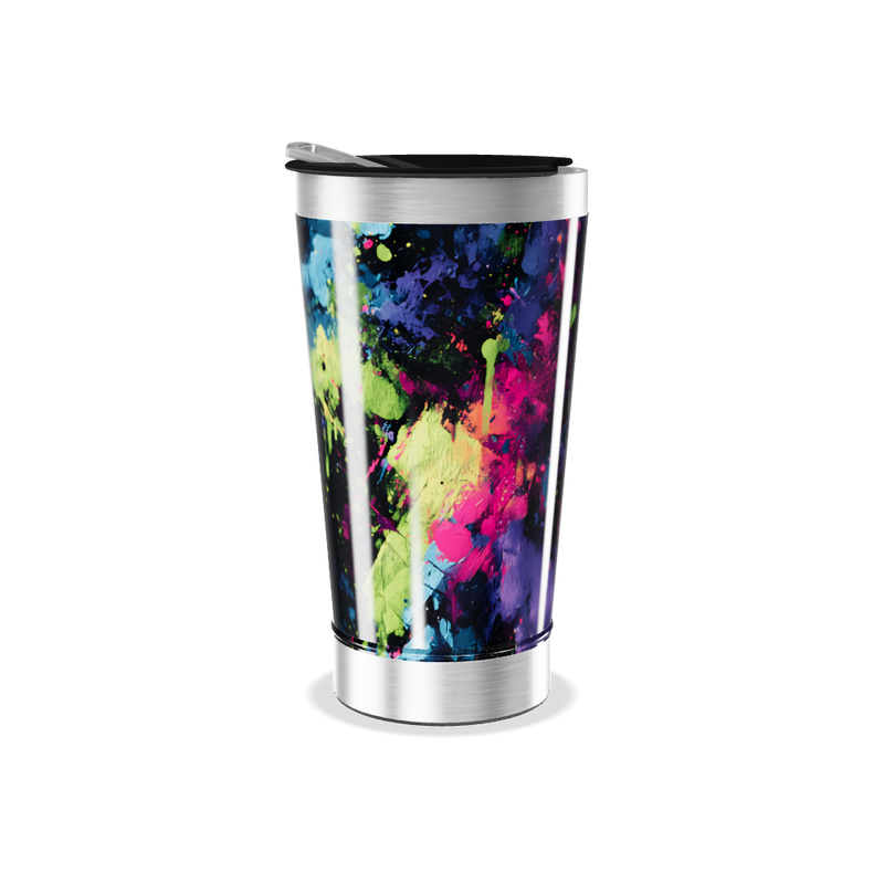 Copo Térmico - Colorido Abstrato Inox