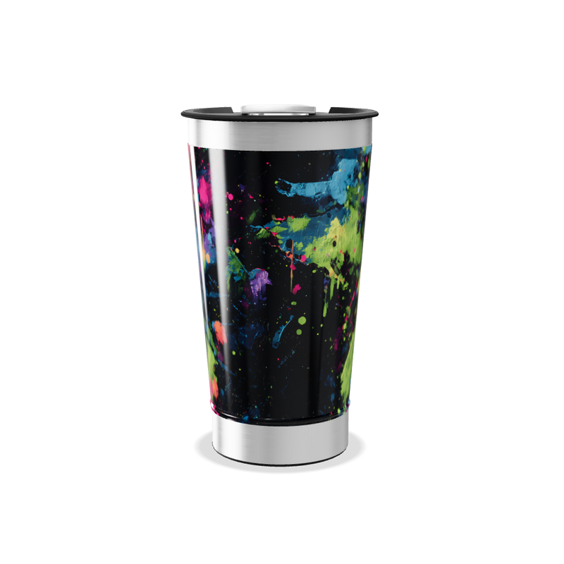 Copo Térmico - Colorido Abstrato Inox