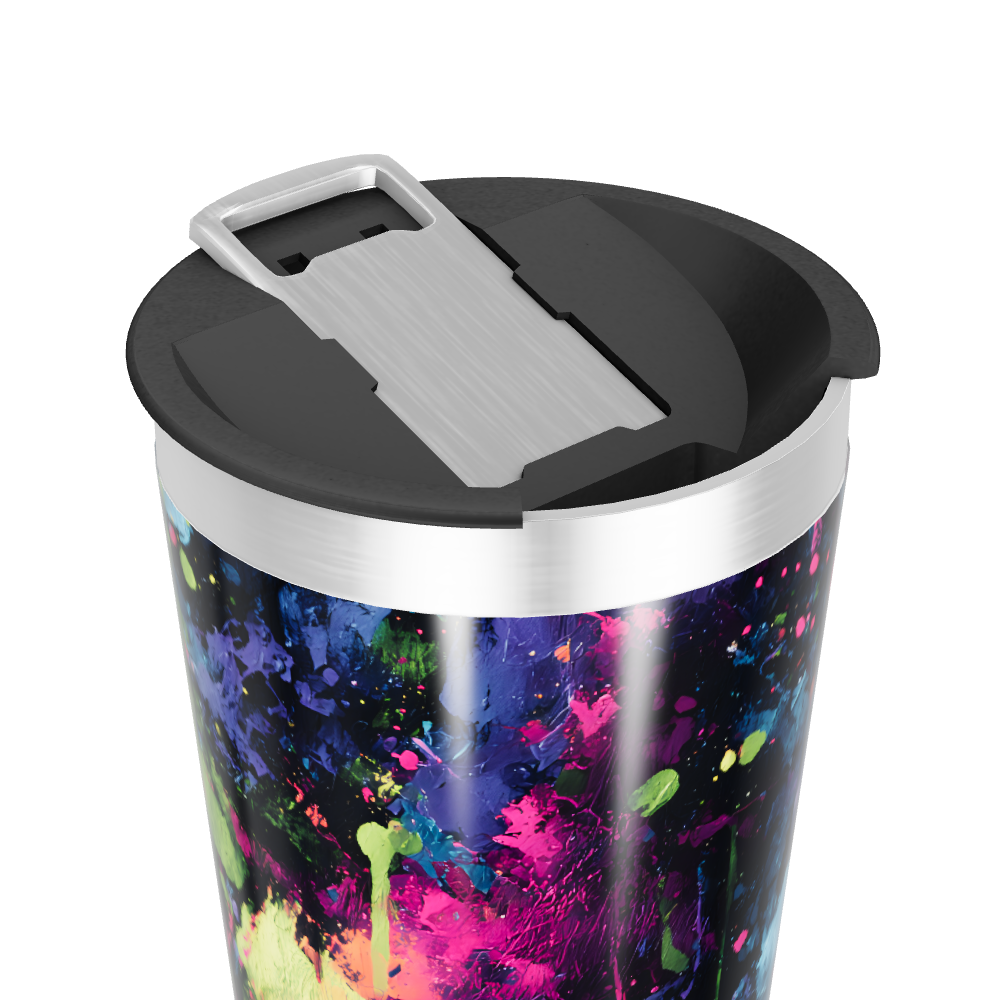 Copo Térmico - Colorido Abstrato Inox