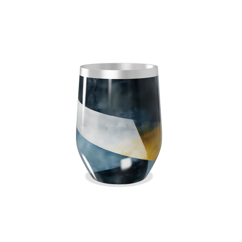 Copo Térmico Slim - Listras Azul e Amarelo