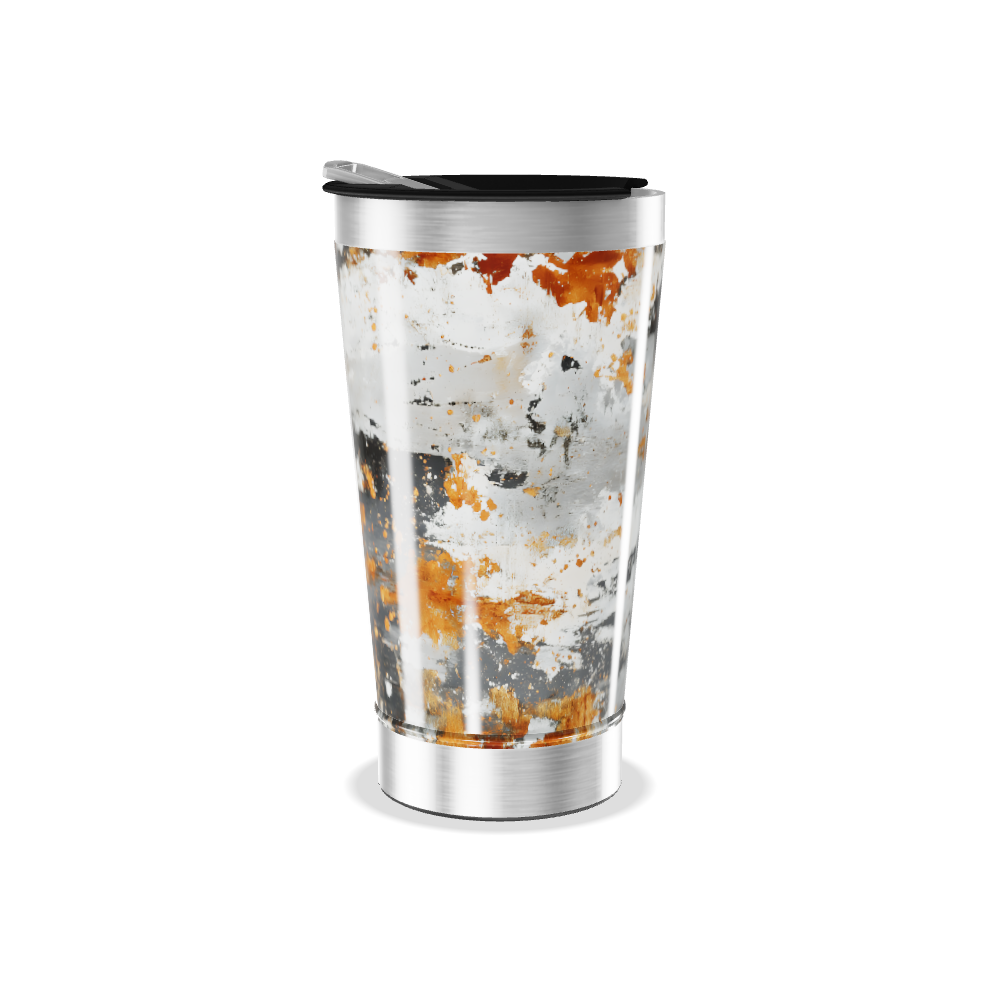 Copo Térmico - Estampa Abstrata Metalizada