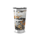 Copo Térmico - Estampa Abstrata Metalizada