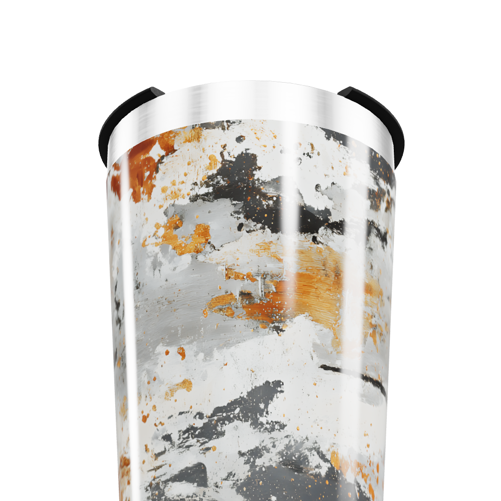 Copo Térmico - Estampa Abstrata Metalizada