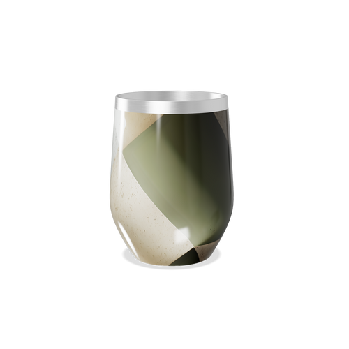 Copo Térmico Slim - Verde Abstrato Metalizado