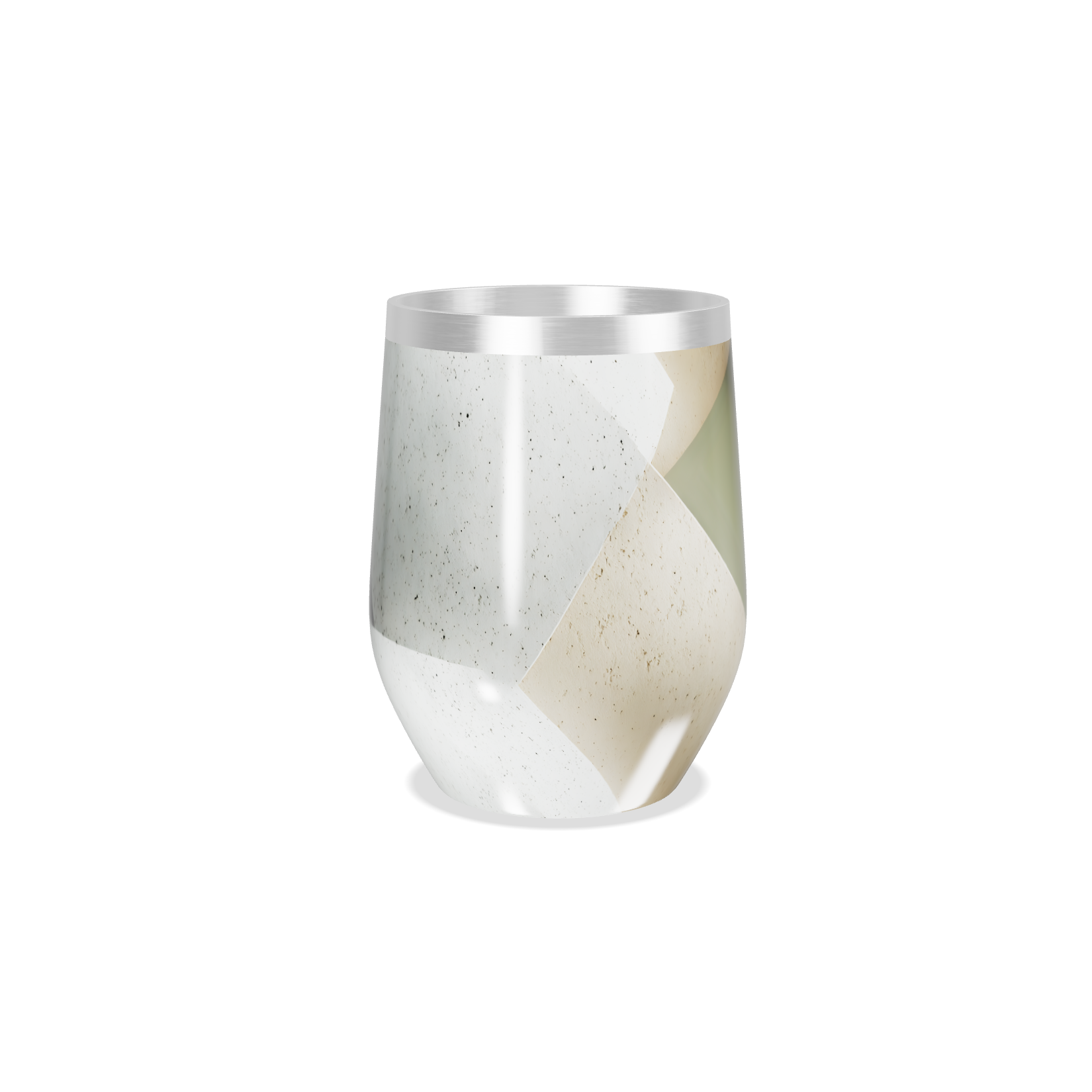 Copo Térmico Slim - Verde Abstrato Metalizado