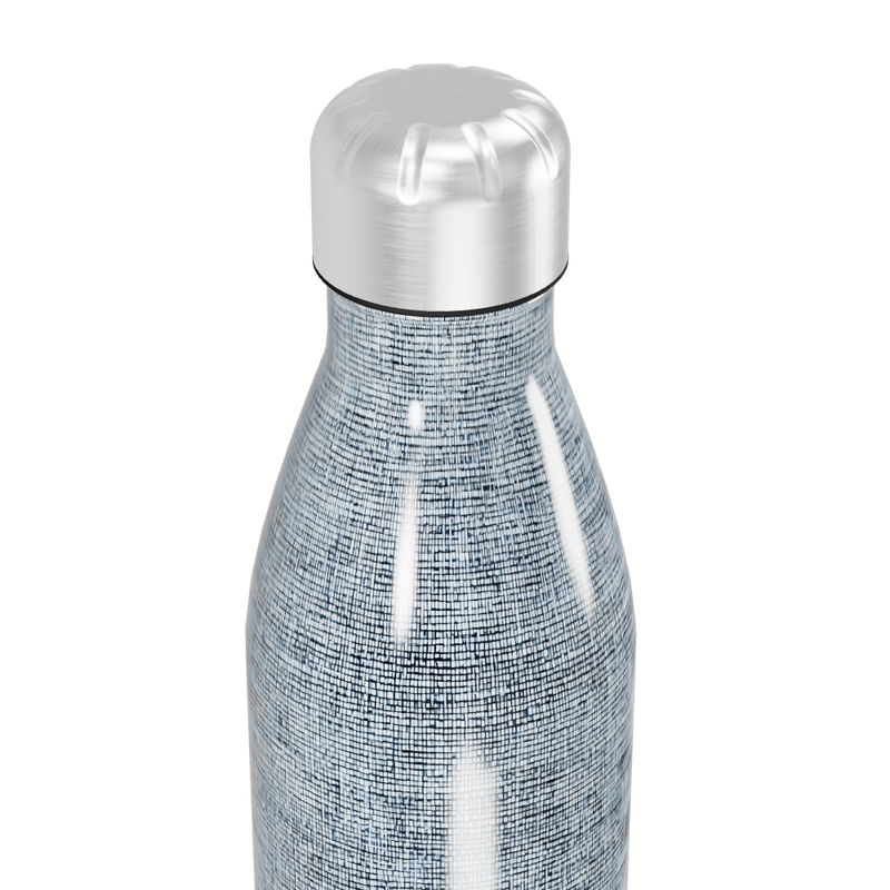 Garrafa Inox Azul Texturizada 500ml