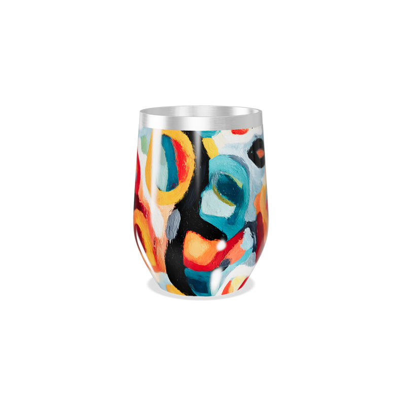 Copo Térmico Slim - Estampa Colorida Abstrata