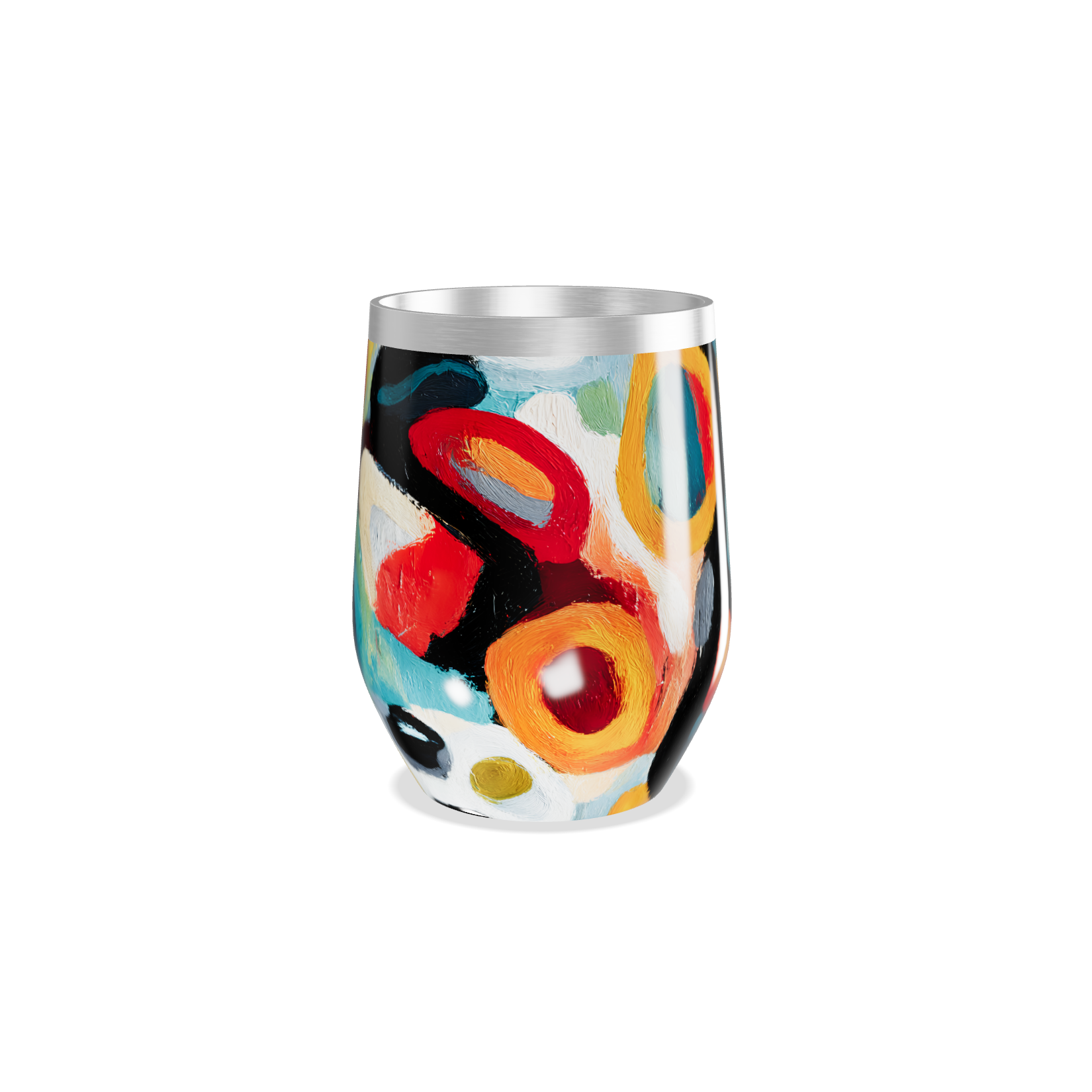 Copo Térmico Slim - Estampa Colorida Abstrata