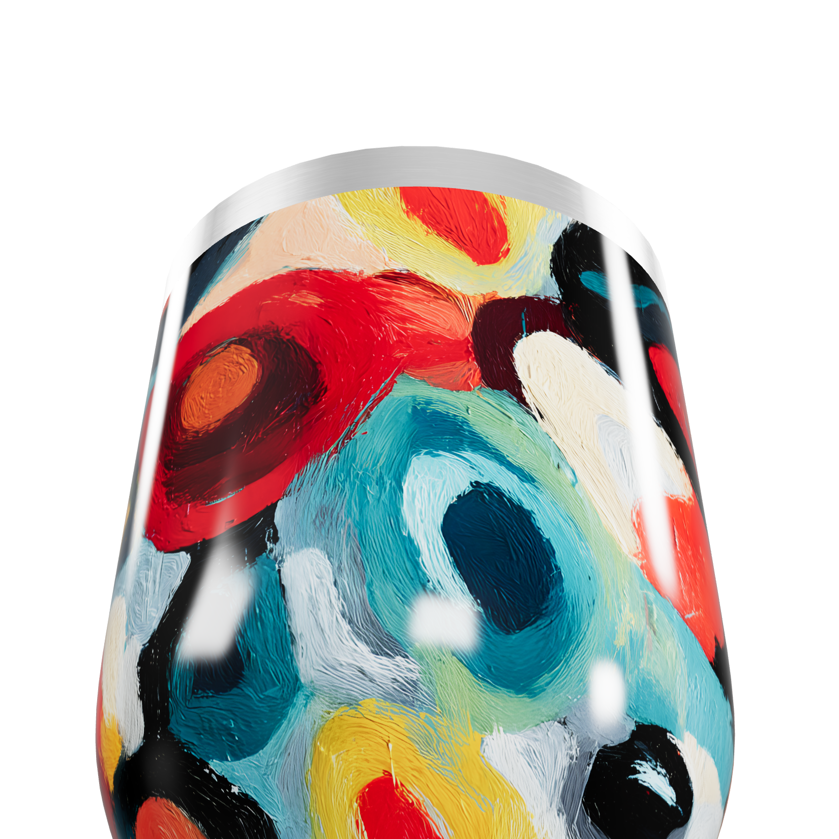 Copo Térmico Slim - Estampa Colorida Abstrata