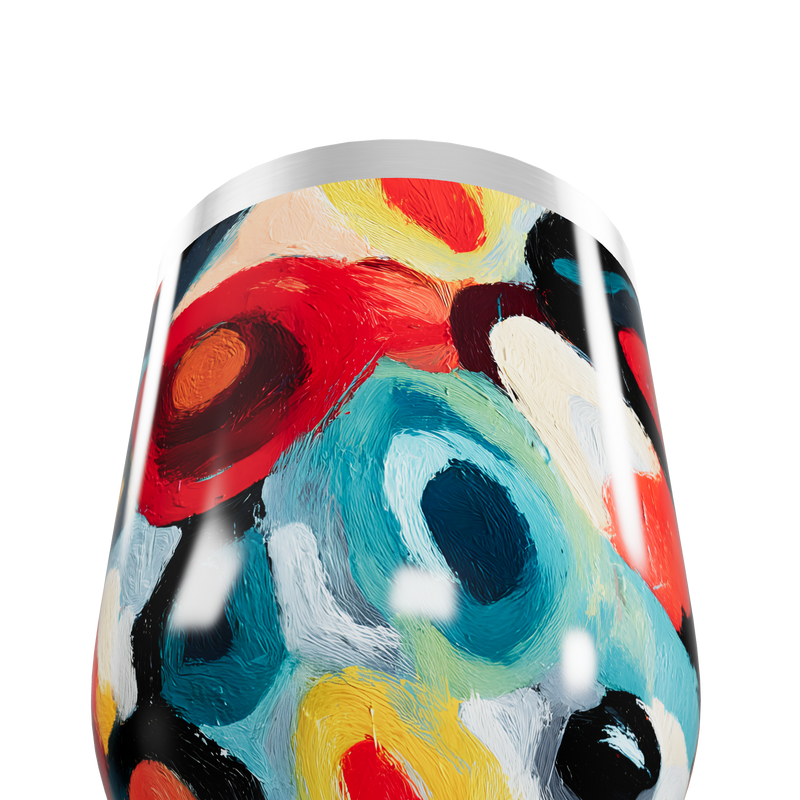 Copo Térmico Slim - Estampa Colorida Abstrata