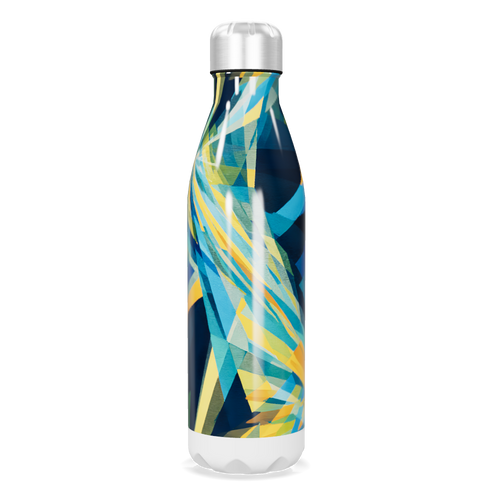Garrafa Inox - Estampa Geométrica Colorida
