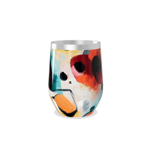 Copo Térmico Slim - Abstrato Colorido Inox