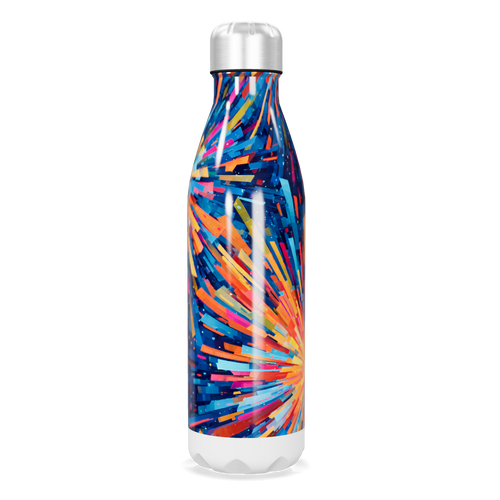 Garrafa Inox - Estampa Colorida Abstrata