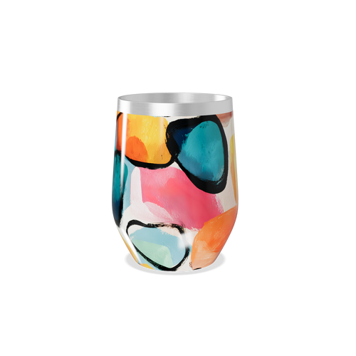 Copo Térmico Slim - Estampado Colorido Aço Inox