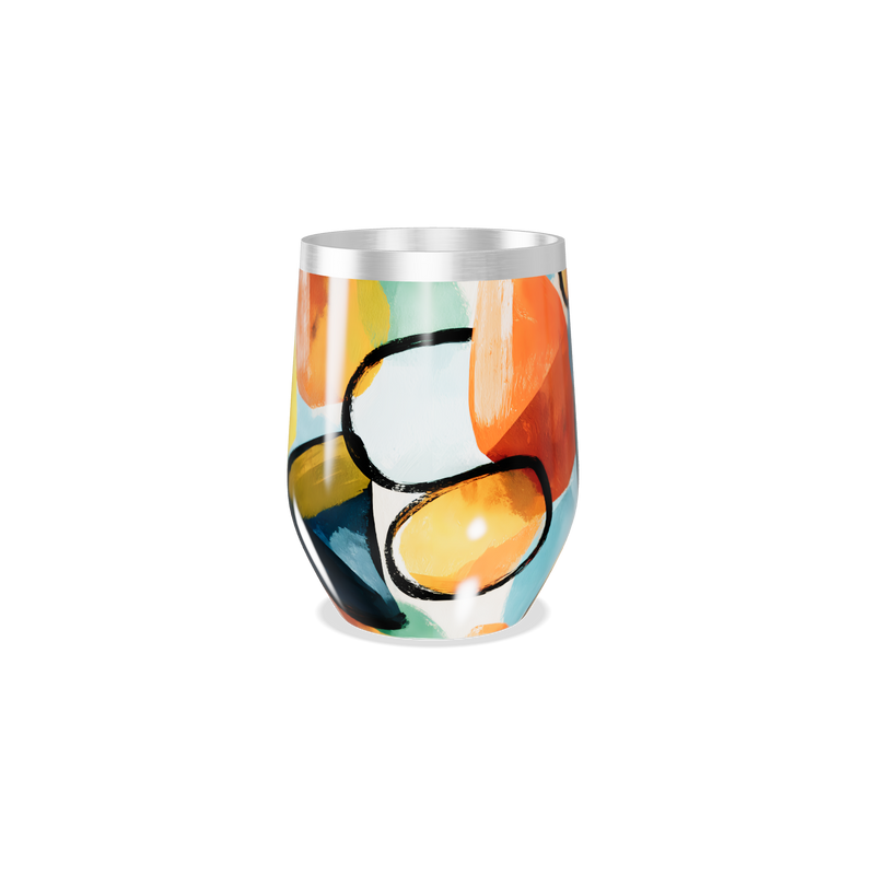 Copo Térmico Slim - Estampado Colorido Aço Inox