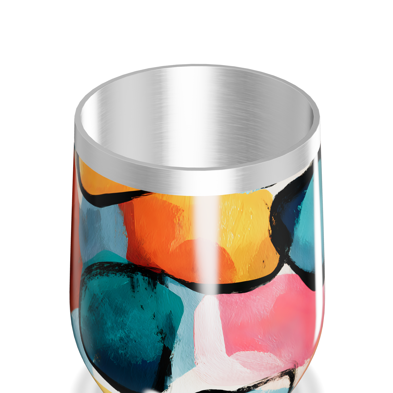 Copo Térmico Slim - Estampado Colorido Aço Inox