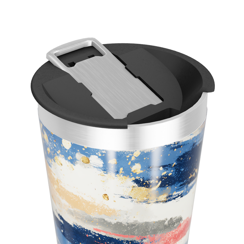 Copo Térmico - Estampa Abstrata Colorida