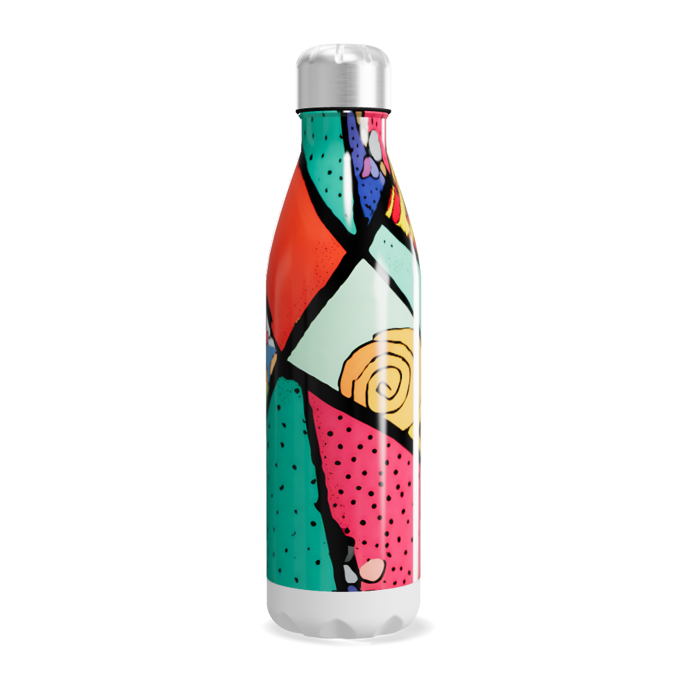 Garrafa Inox - Estampada colorida 500ml
