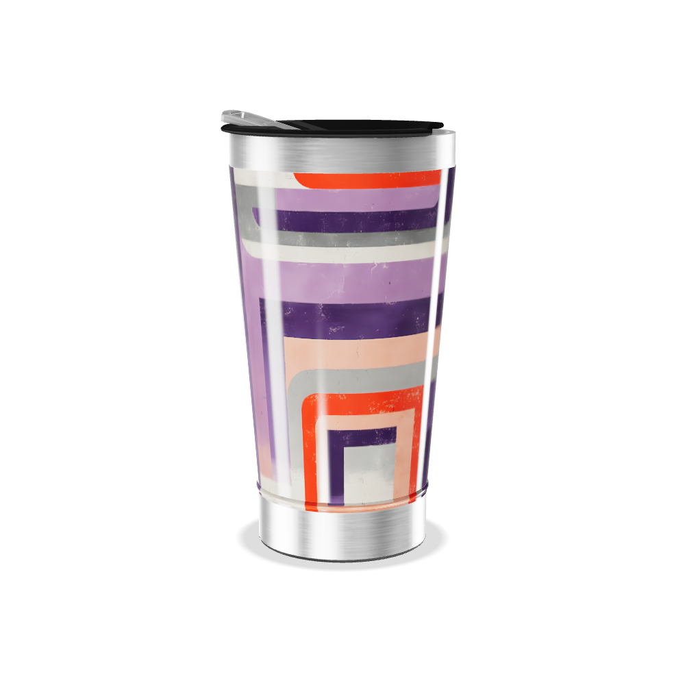 Copo Térmico - Estampado Geométrico Colorido