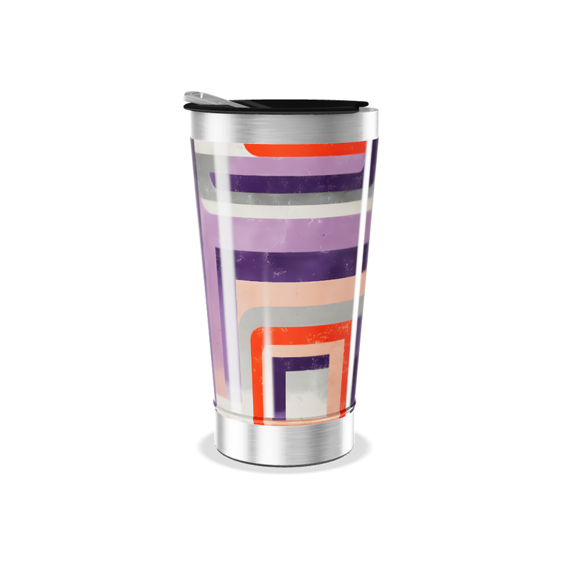 Copo Térmico - Estampado Geométrico Colorido