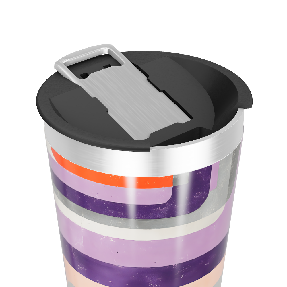 Copo Térmico - Estampado Geométrico Colorido