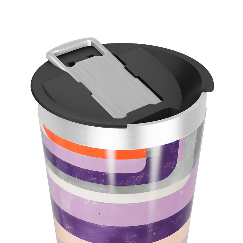 Copo Térmico - Estampado Geométrico Colorido