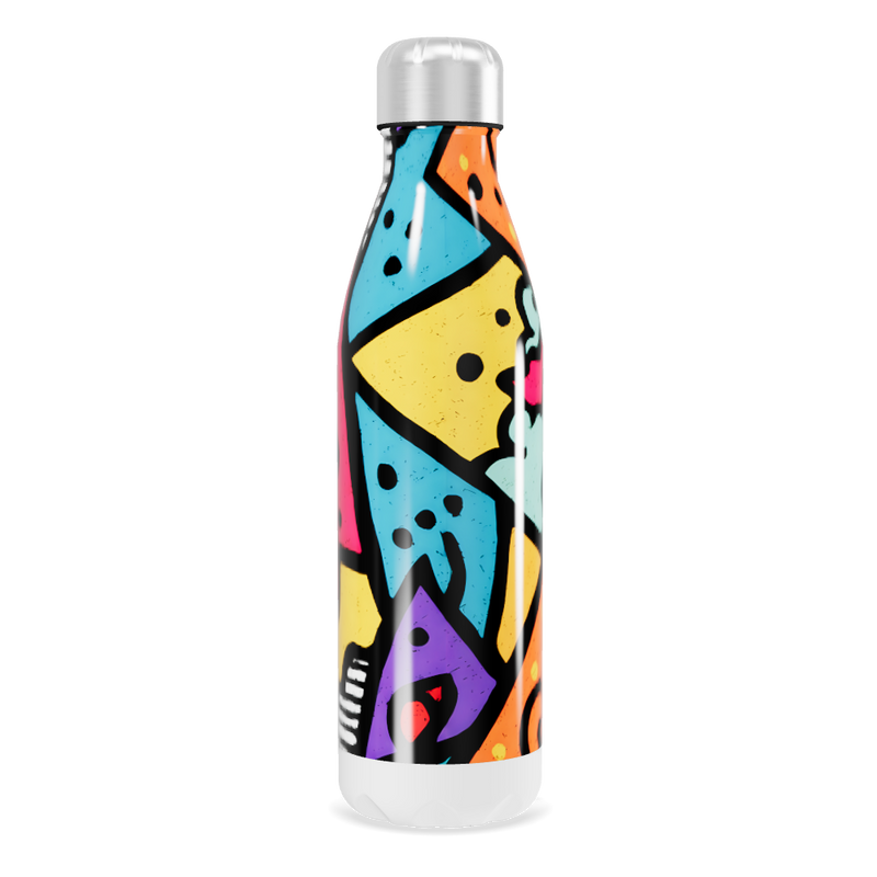 Garrafa Inox - Estampa Colorida Abstrata