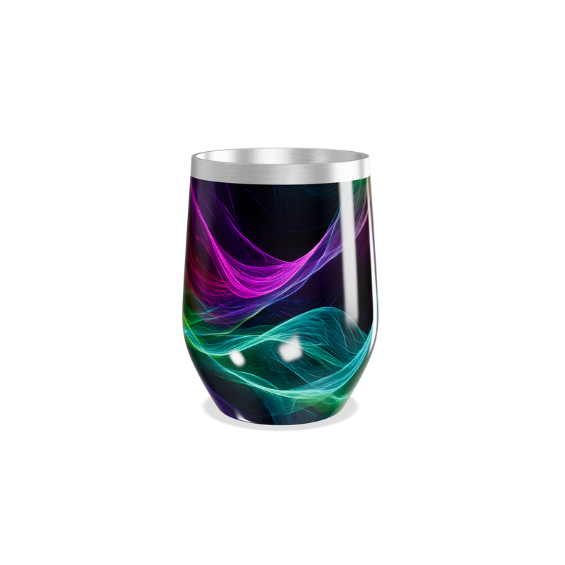 Copo Térmico Slim - Colorido Abstrato Inox