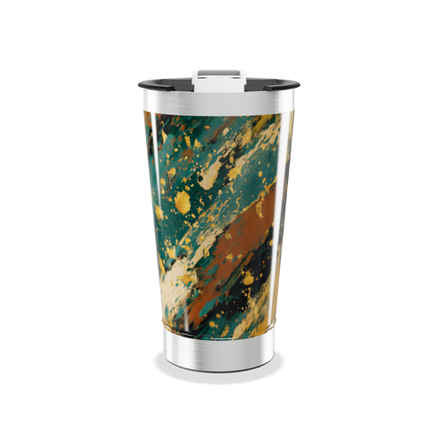 Copo Térmico - Estampa Abstrata Colorida