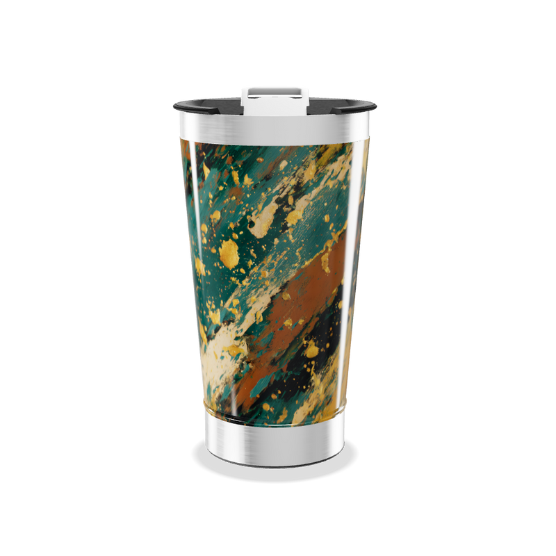 Copo Térmico - Estampa Abstrata Colorida