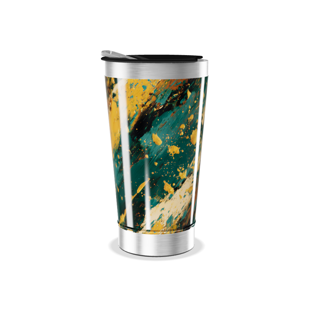 Copo Térmico - Estampa Abstrata Colorida