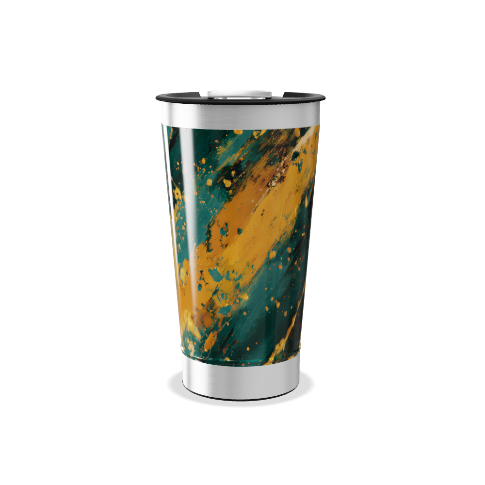 Copo Térmico - Estampa Abstrata Colorida