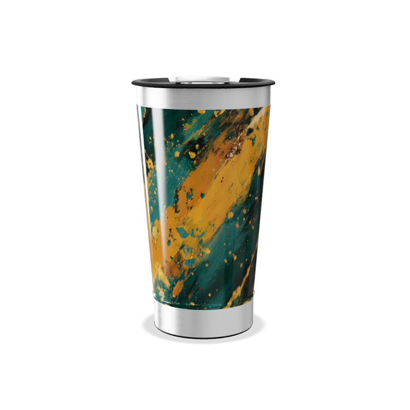 Copo Térmico - Estampa Abstrata Colorida