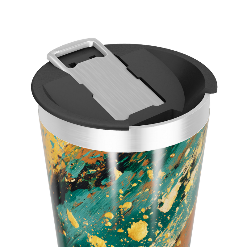 Copo Térmico - Estampa Abstrata Colorida